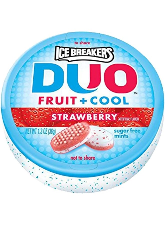 Ice Breakers DUO Fruit & Cool Sugar Free Mints, Strawberry 8 ea - Image 3